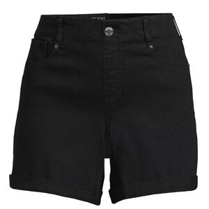 Time and Tru Denim Shorts with Cuffed Hem